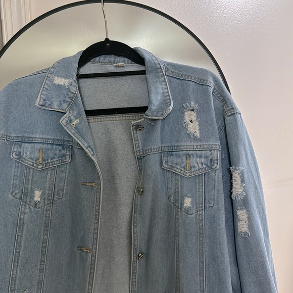 Distressed Jean Jacket - Picture 2 of 4